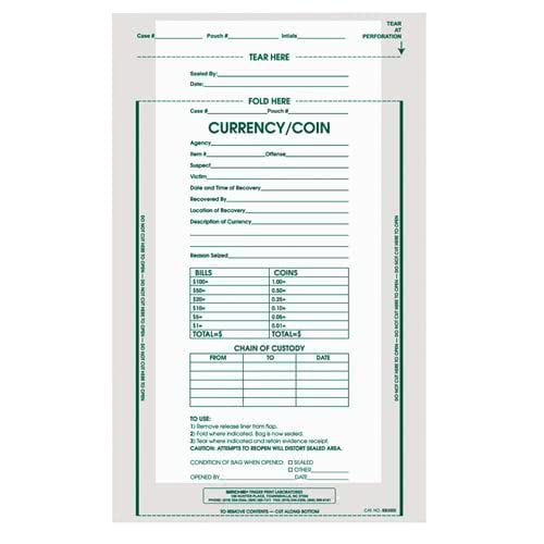 Sirchie Currency/Coin Bag IEB3000 - Tactical & Duty Gear
